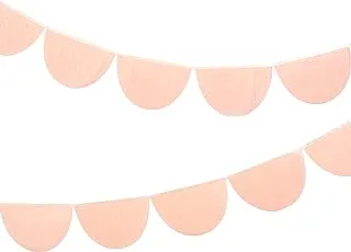 Meri Meri Peach Scallop Themed Party Garlands