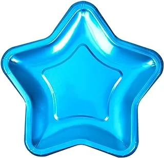 Foil Star Plate - Small - Blue