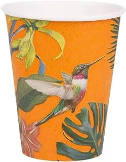 Talking Tables Tropical Paper Cups Fully Recyclable and Biodegradable 330ml Pack of 8