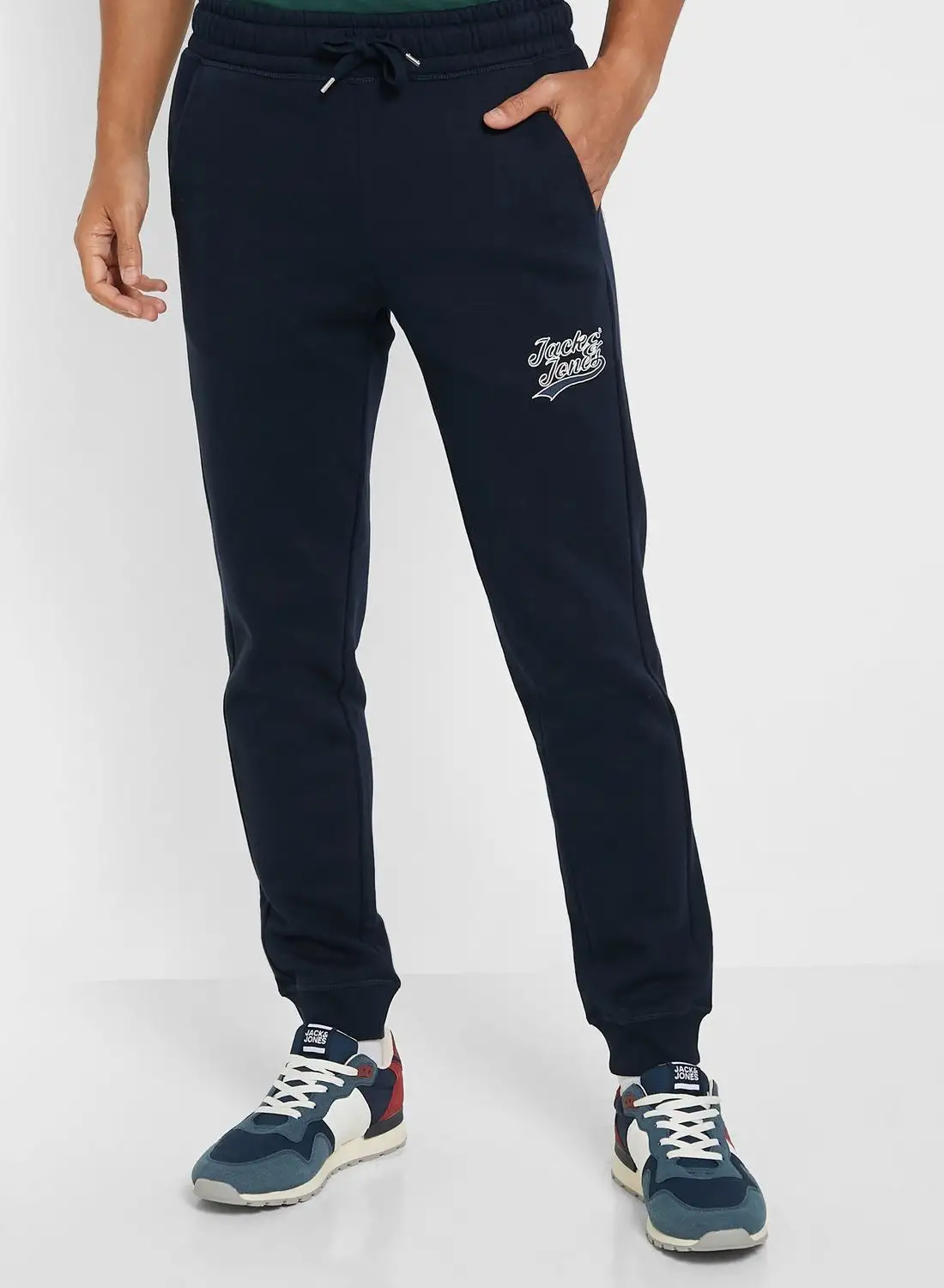 JACK & JONES Logo Print Sweatpants