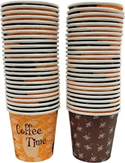 Goldedge Disposable Paper Coffee Cups 50-Piece Set, 4 Oz Capacity