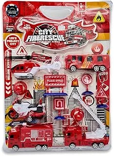 Fire City Rescue Set - Complete Firefighter Simulation Playset