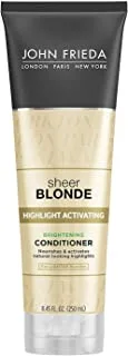 John Frieda (Pack of 1) - John Frieda Sheer Blonde Highlight Activating Enhancing Conditioner (For Lighter Blondes), 250ml