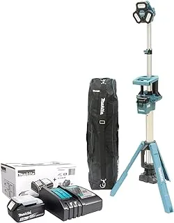 MAKITA DML814-COMBO 18V LI-ION مصباح عمل تلسكوبي بدون سلك ، 2.2 متر ، مع بطارية وشاحن