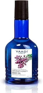 Vaadi Herbals Organic Aromatherapy Lavender Body Oil with Almond Extract 110 ml