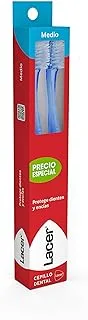 Lacer Duplo Cepillo Dental Medio + Cepillo De Viaje Gratis