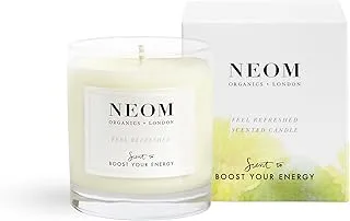 Neom Scent to BOOST YOUR ENERGY - Sicilian Lemon & Fresh Basil Scented Candle - 1 Wick