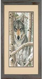 Dimensions D03228, Wintry Wolf, Gray