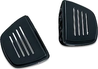 Kuryakyn 7579 Motorcycle Foot Control Component: Premium Mini Board Floorboards without Adapters, Gloss Black, 1 Pair