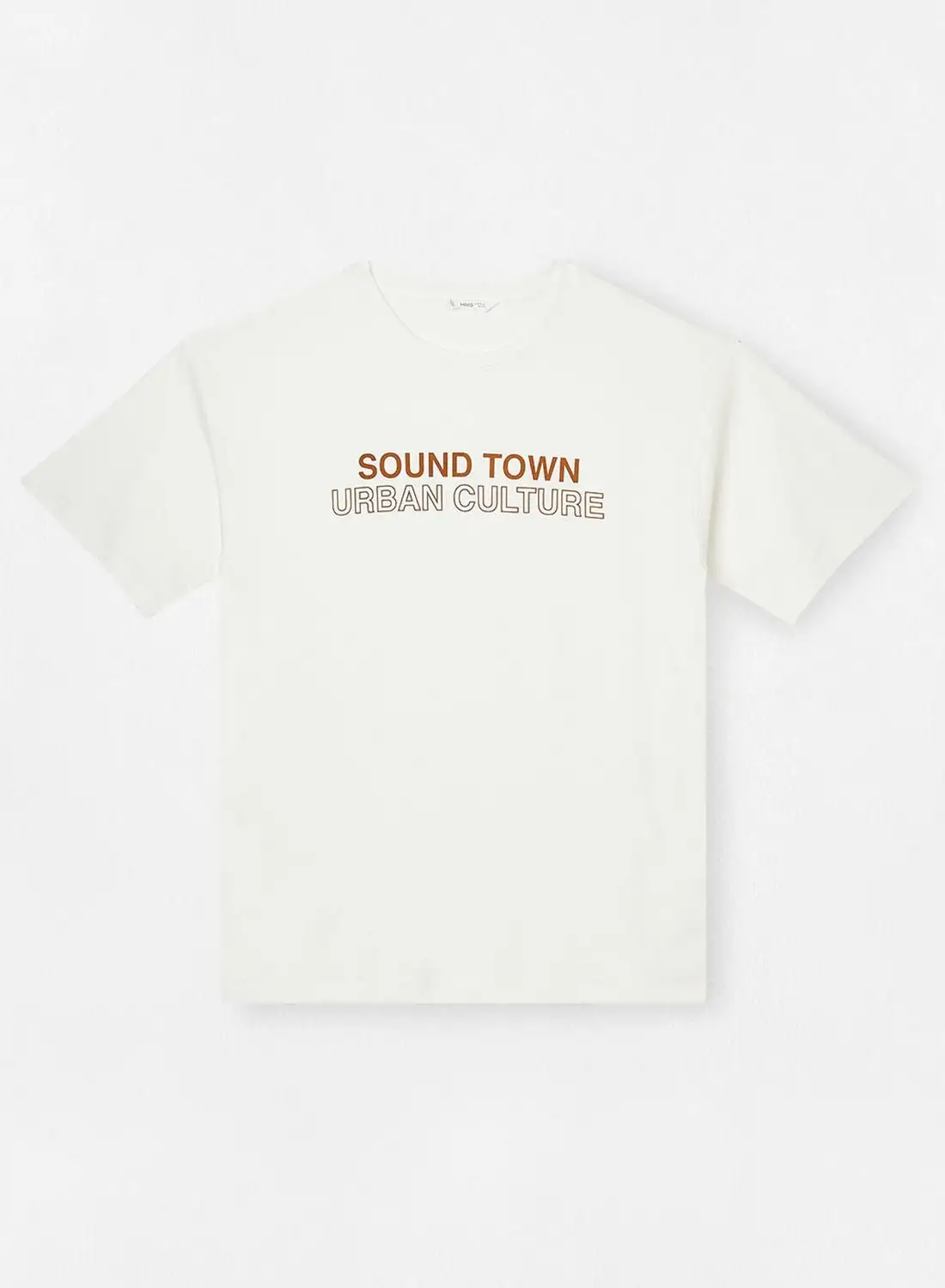 MANGO Youth Text Print T-Shirt