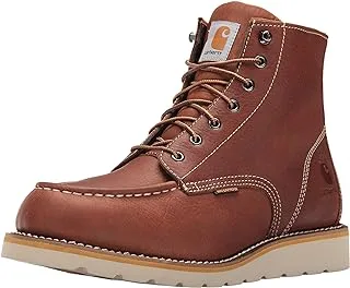 Carhartt Men's 6 Inch Waterproof Wedge Soft Toe Work Boot, Tan, One size