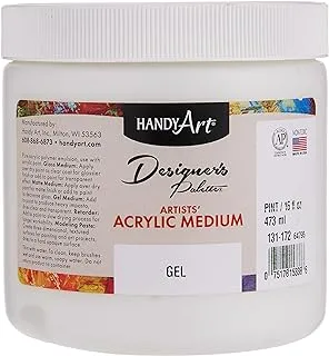 Handy Art Designer's Palette Artist Acrylic 16 ounce, Gel Medium