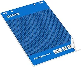 Maxi Flipchart Pad 585X810Mm 25 Sheets, Flip chart ideal for business presentation, colleges and schools, Compatible with our Flip Chart Stand 70 X 100cm