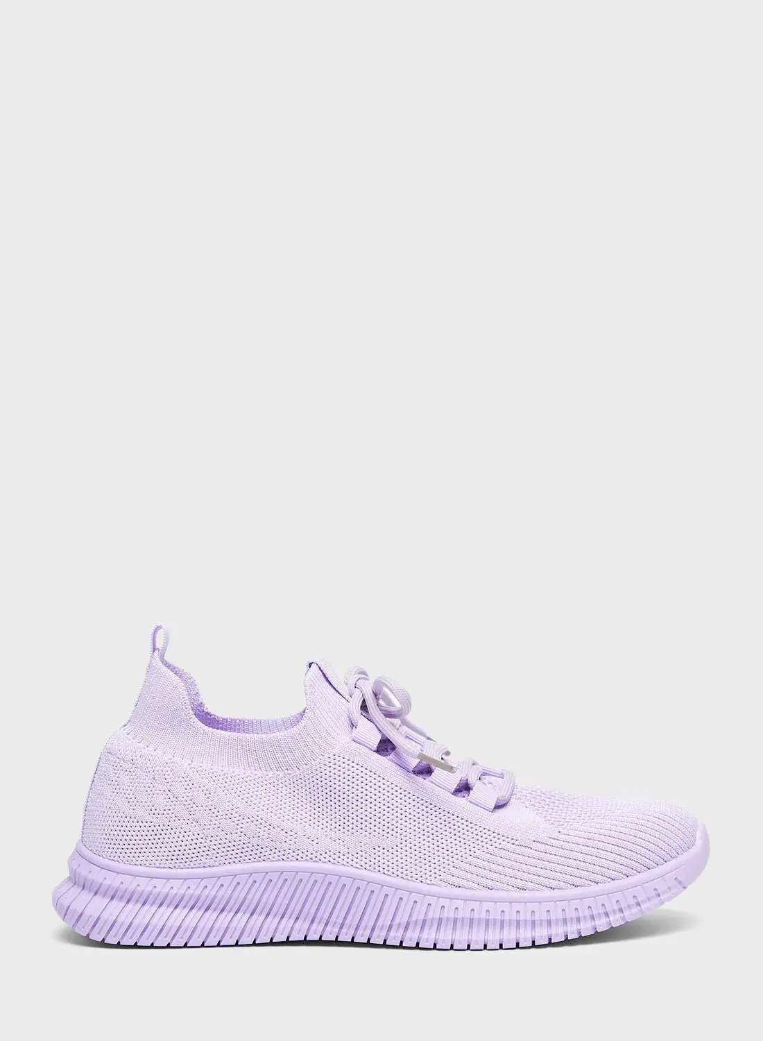 shoexpress Textured Lace-Up Sneakers