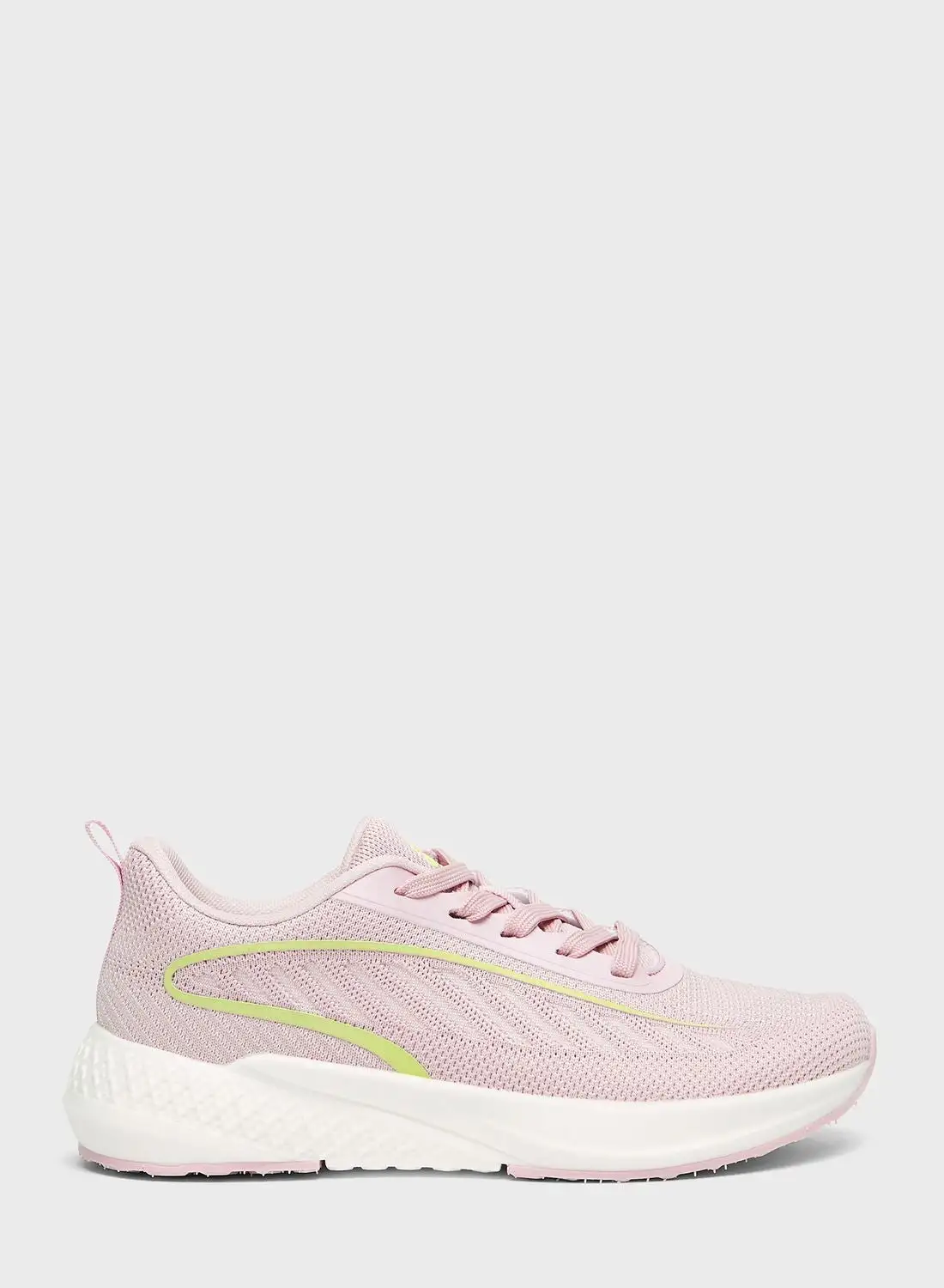 shoexpress Textured Lace-Up Sneakers