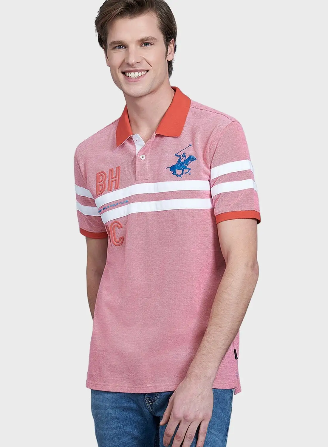 bhpoloclub Embroidered Logo Polo