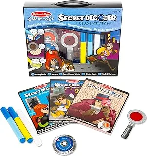 Melissa & Doug On the Go Secret Decoder Deluxe Activity Set (Mystery Super Sleuth Toy, 50+ Activities)