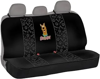 BDK Scooby Doo Waterproof Dog Car Seat Cover for Back - Heavy Duty Black Oxford Automotive Rear Bench Dogs, Interior Covers Auto Truck Van SUV