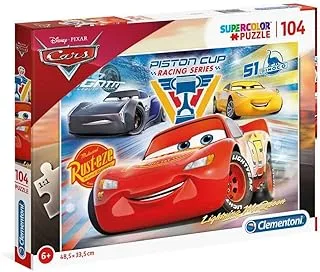 Clementoni Puzzle Disney Cars 3 104 Pieces, Multicolor, 27072, 6800000282