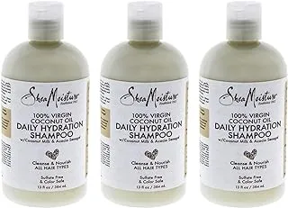 Shea Moisture 100% Virgin Coconut Oil Shampoo 13 Ounce (384ml) (3 Pack)3