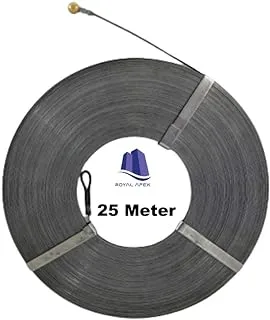 Royal Apex Heavy Duty Wire Pulling Spring Electric or Communication for Electrical Works and Multi-Purpose Use. (5mm x 25 Meter)