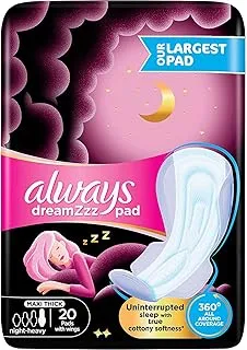 Always Pads Maxi Thick Cotton Soft Super Heavy Night 20 Sanitary Pads