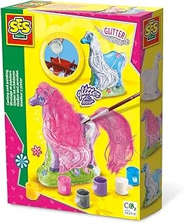 SES Creative Ses Creative-Casting & Painting - Horse With Mane, 3D Deign, Leisure Kit Molding, Arts & Crafts Set, Age 5Years+, Multi Color, 01272