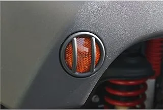 Side Marker Light Euro Guards, Black; 07-18 Jeep Wrangler JK