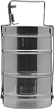 Raj Bombay Stainless Steel Tiffin 12.5 Cm Width , 3 Tier ,BT0003, Containers , Lunch Box , Tiffin , 3 Layer