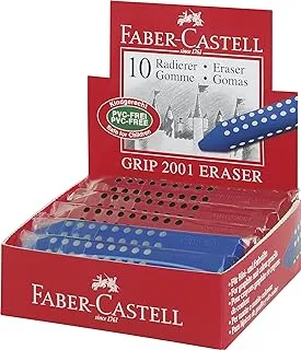 Faber-Castell 088038.09 مقبض مطاطي جامبو ، أحمر / أزرق ، 10 قطع