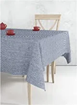 Home Town Self Design Cotton Blue Table Cover,140X200Cm, S21SDTAB015, Runner