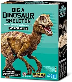 4M Kidz Labs Dig A Velociraptor Skeleton