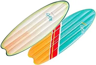 Intex Surf's Up Vintage and High Wave Surfboard Inflatable Mats with Fiber-Tech Construction 70