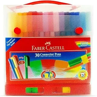 Faber-Castell Connector Felt Pen 30 Color In A Case, Colour, 155077