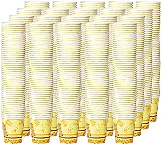 Hotpack Disposable Paper Cup With Handle 7 ounce for Tea, Coffee & Water, 1000 Pieces