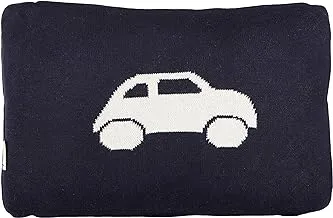 Pluchi Knitted Baby Pillow - Navy/Natural, Piece Of 1