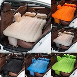 Universal Cars Trucks Rear Back Seat Cover Air Travel Auto Mattresses Inflatable Bed Cushion With Kids Protective Side