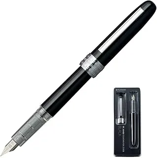 PLATINUM Plaisir Medium Nib Fountain Pen, Black (PGB-1000-#1-M)