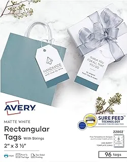 Avery Printable Blank Gift Tags With Sure Feed, 2