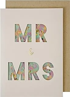 Meri Meri Mr & Mrs Confetti Shaker Greeting Card