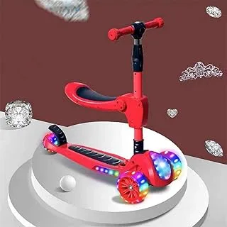 Coolbaby Children'S Three-In-One Scooter, With Flashing Light-Emitting Diode Wheel, Children'S Scooter, Children'S Toys