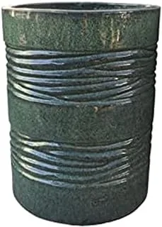 Dubai Garden Centre Ceramic Pot, Medium-Green