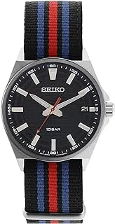 Seiko Men Blue Dial And Red Nato Strap SUR509P1