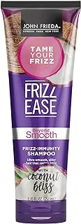 John Frieda Frizz Ease Beyond Smooth Frizz-Immunity Shampoo With Pure Coconut Oil, Anti-Humidity, Anti-Frizz Shampoo, 8.45 Fl Oz