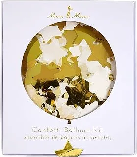 Meri Meri 18 inch Confetti Balloon Kit, Gold