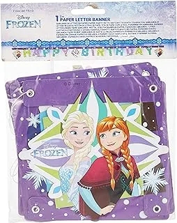 Procos Happy Birthday Die-Cut Frozen Snowflakes Banner