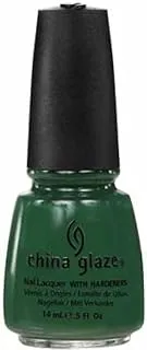 China Glaze Nail Lacquer With Hardeners - 14 Ml, Holly Day - Green