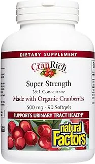 Natural Factors Cranberry Concentrate 500 mg 90 Softgel