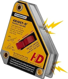 أدوات يدوية قوية Msa46-Hd Adjust-O Magnet Square ، 4.375 بوصة × 3.75 بوصة