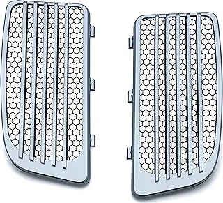 Kuryakyn 7681 Motorcycle Accessory: Radiator Grills for 2014-19 Harley-Davidson Twin Cooled Motorcycles, Chrome, 1 Pair